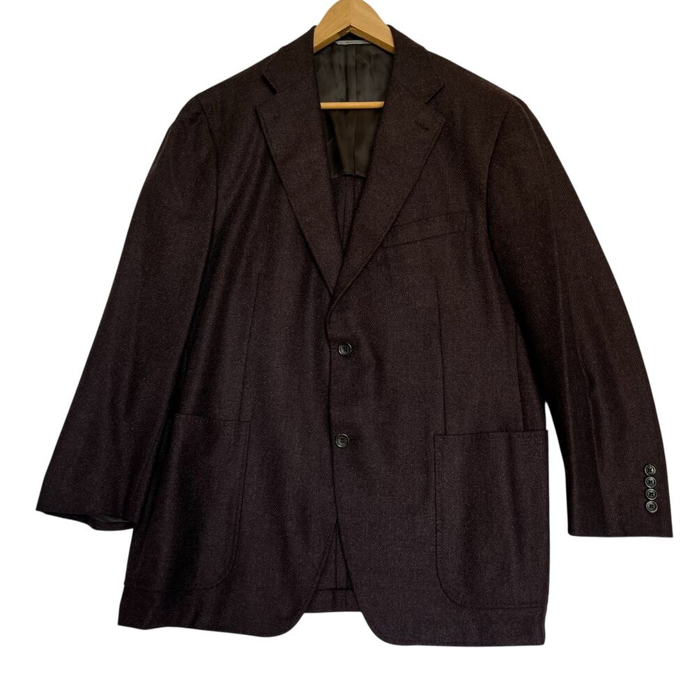 CANALI Kei men’s wool vegan silk unstructured sport blazer